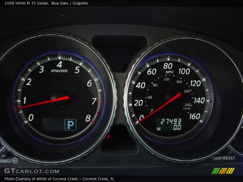 Blue Slate / Graphite 2008 Infiniti M 35 Sedan