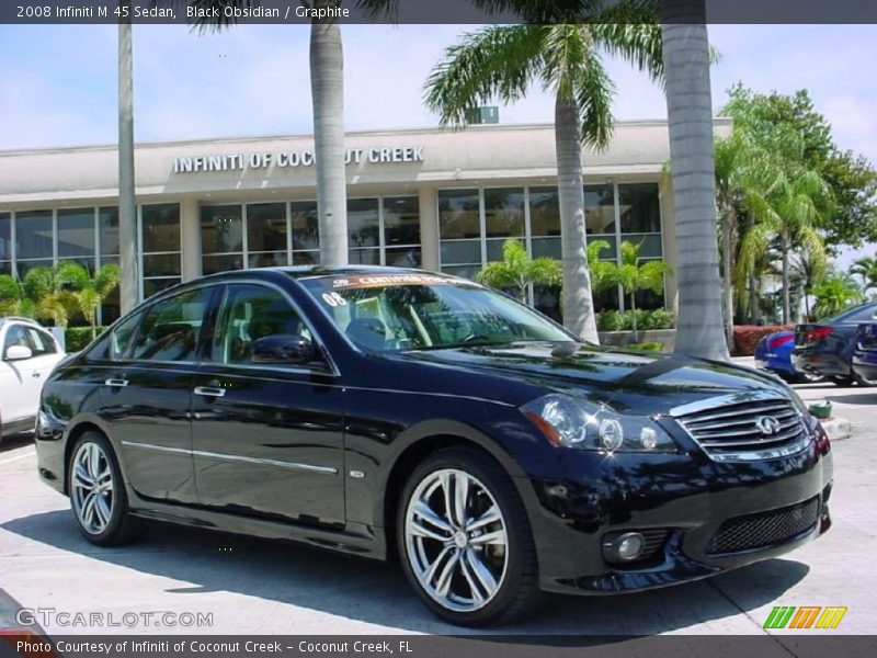Black Obsidian / Graphite 2008 Infiniti M 45 Sedan
