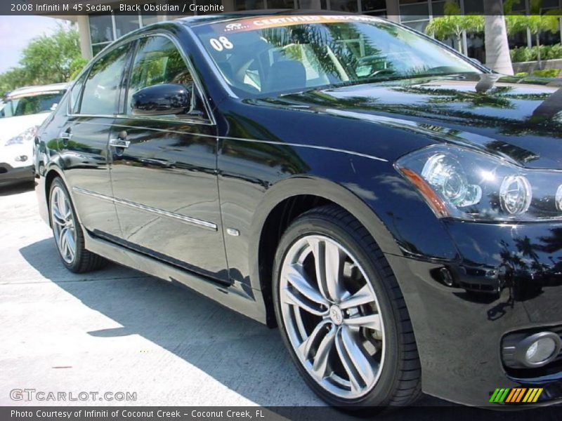 Black Obsidian / Graphite 2008 Infiniti M 45 Sedan