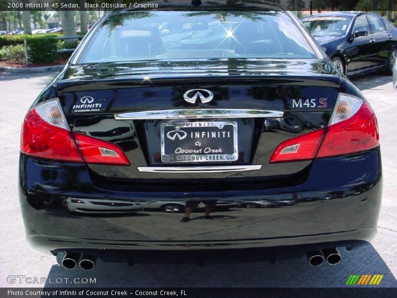 Black Obsidian / Graphite 2008 Infiniti M 45 Sedan
