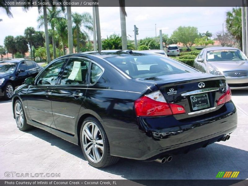 Black Obsidian / Graphite 2008 Infiniti M 45 Sedan