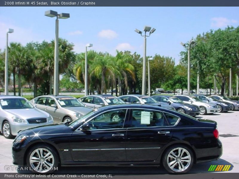 Black Obsidian / Graphite 2008 Infiniti M 45 Sedan