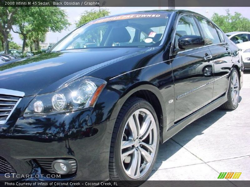Black Obsidian / Graphite 2008 Infiniti M 45 Sedan
