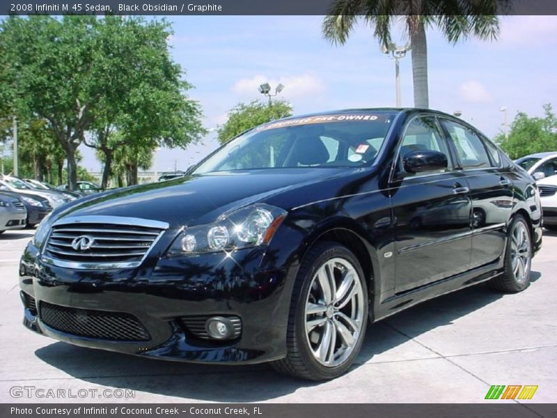Black Obsidian / Graphite 2008 Infiniti M 45 Sedan