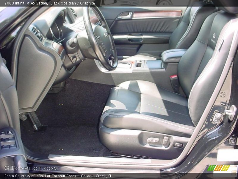 Black Obsidian / Graphite 2008 Infiniti M 45 Sedan