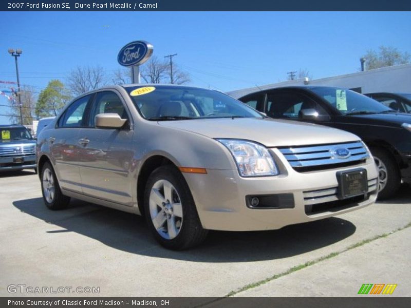 Dune Pearl Metallic / Camel 2007 Ford Fusion SE