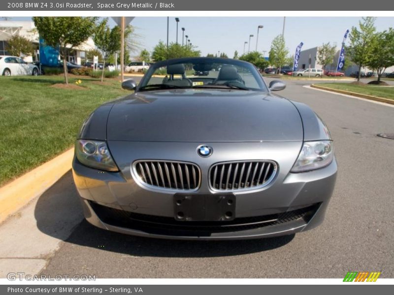 Space Grey Metallic / Black 2008 BMW Z4 3.0si Roadster