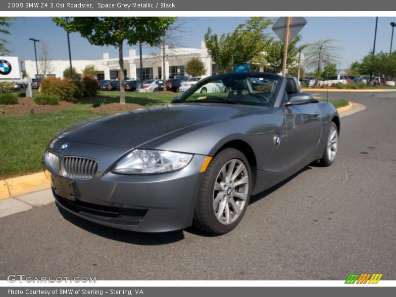 Space Grey Metallic / Black 2008 BMW Z4 3.0si Roadster