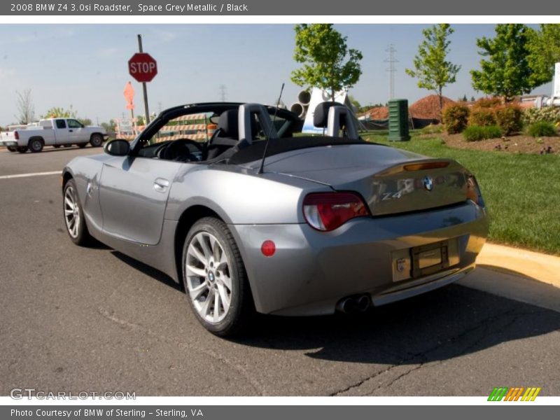 Space Grey Metallic / Black 2008 BMW Z4 3.0si Roadster