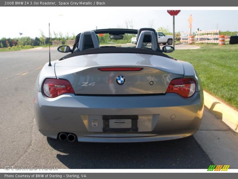 Space Grey Metallic / Black 2008 BMW Z4 3.0si Roadster