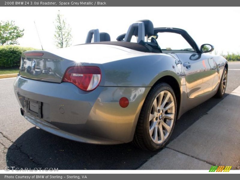 Space Grey Metallic / Black 2008 BMW Z4 3.0si Roadster