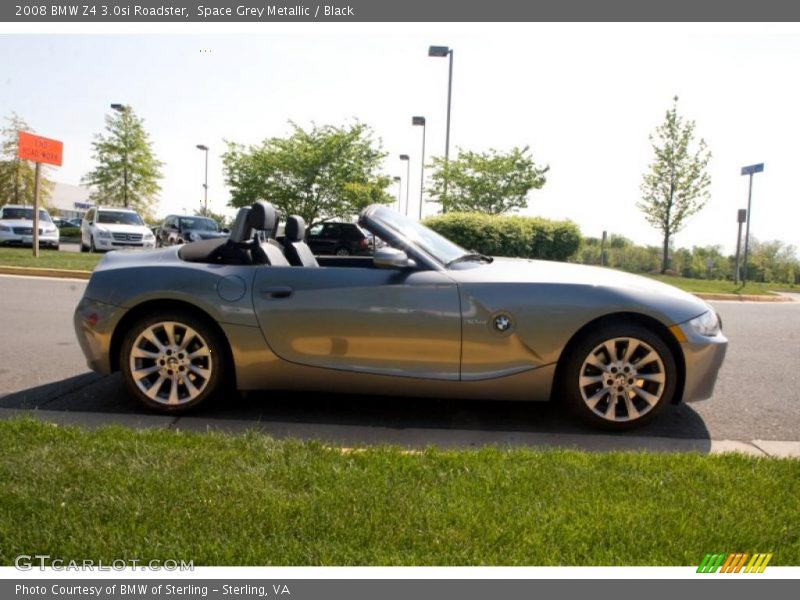 Space Grey Metallic / Black 2008 BMW Z4 3.0si Roadster