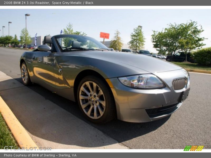 Space Grey Metallic / Black 2008 BMW Z4 3.0si Roadster