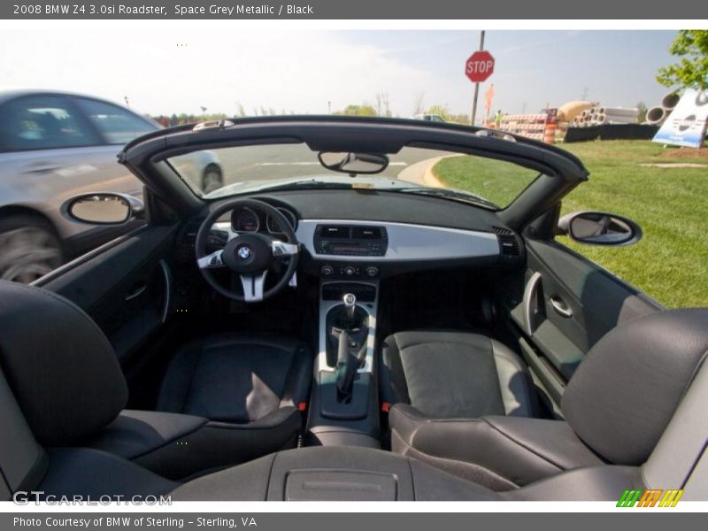 Space Grey Metallic / Black 2008 BMW Z4 3.0si Roadster