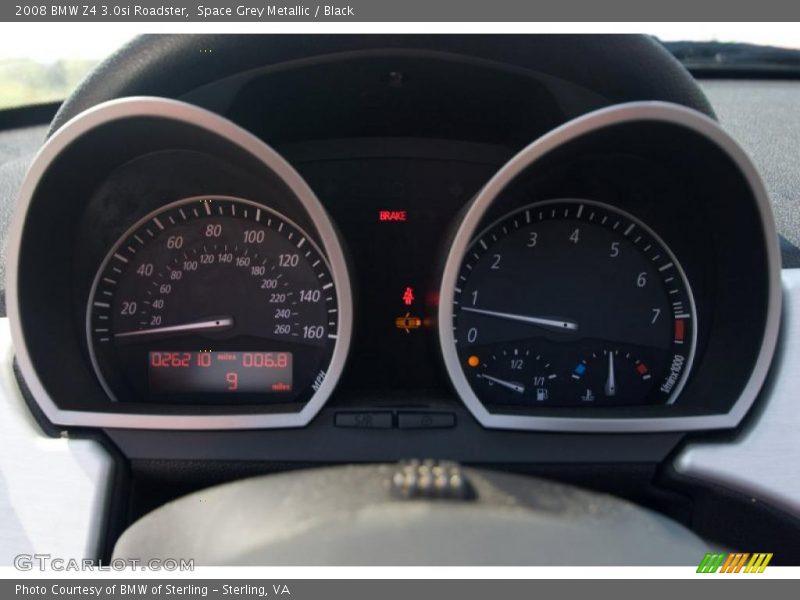 Space Grey Metallic / Black 2008 BMW Z4 3.0si Roadster