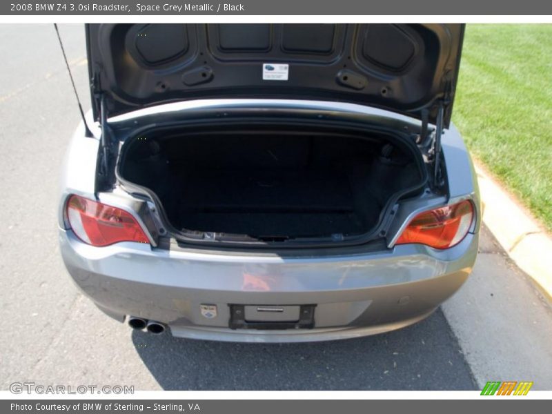 Space Grey Metallic / Black 2008 BMW Z4 3.0si Roadster