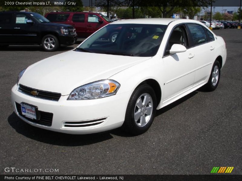 White / Gray 2009 Chevrolet Impala LT