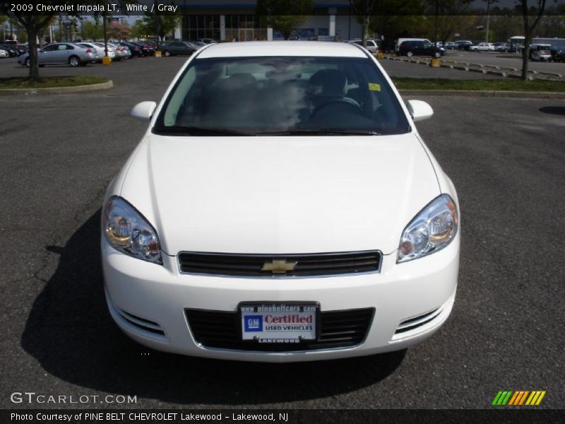 White / Gray 2009 Chevrolet Impala LT