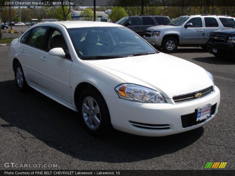 White / Gray 2009 Chevrolet Impala LT