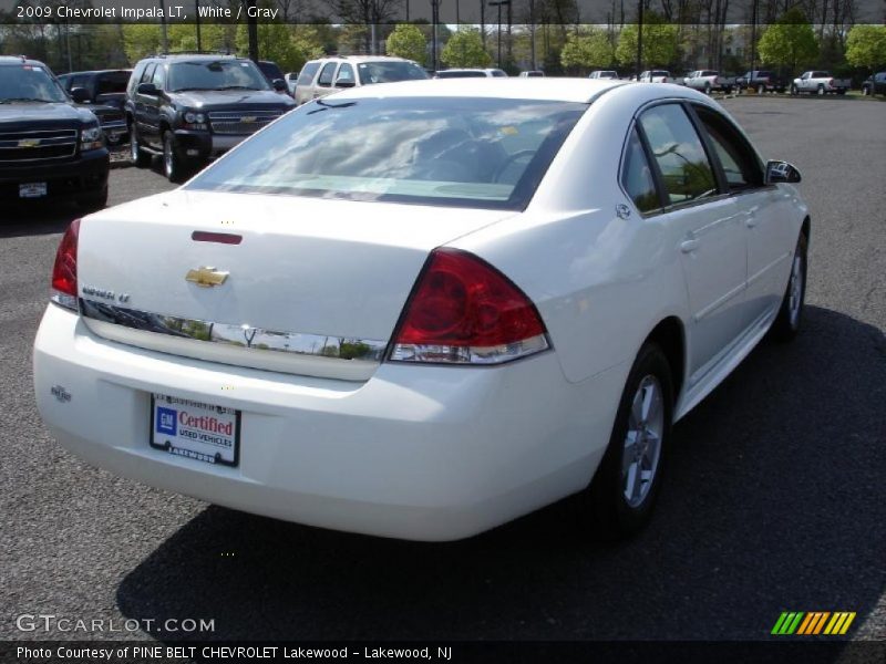 White / Gray 2009 Chevrolet Impala LT