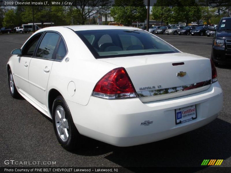 White / Gray 2009 Chevrolet Impala LT