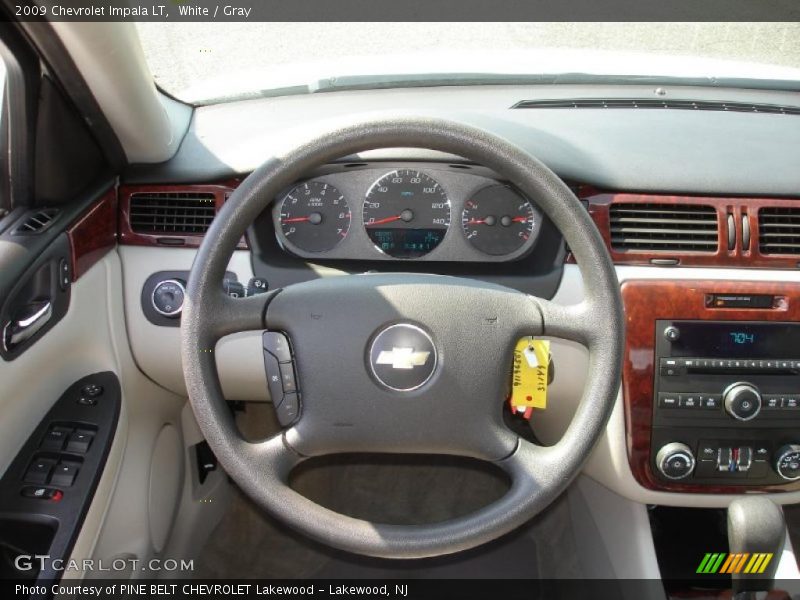 White / Gray 2009 Chevrolet Impala LT