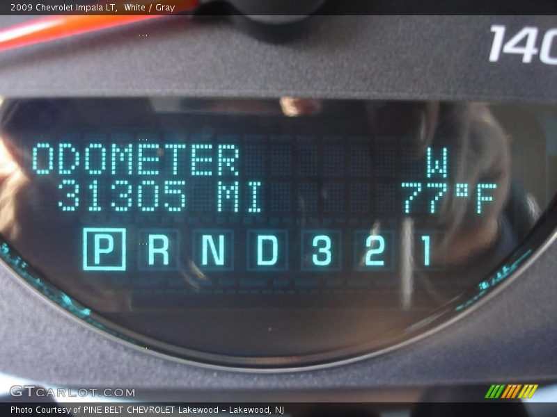 White / Gray 2009 Chevrolet Impala LT