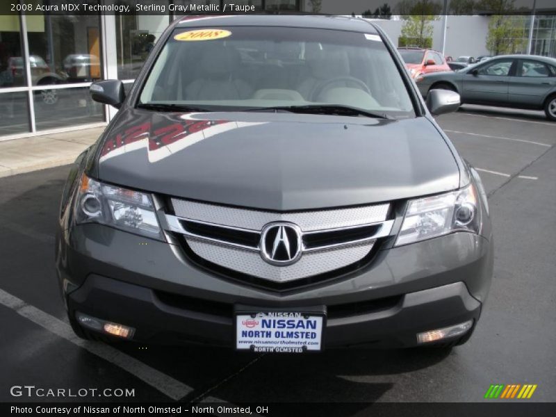 Sterling Gray Metallic / Taupe 2008 Acura MDX Technology