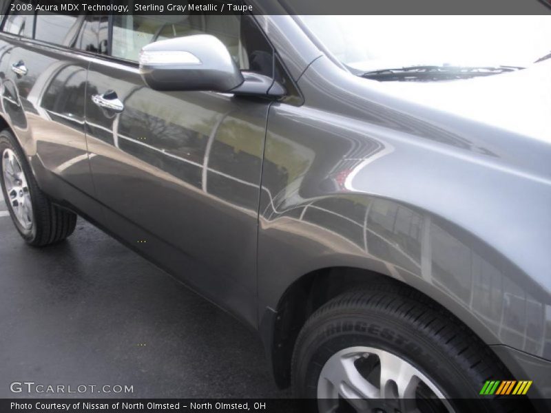 Sterling Gray Metallic / Taupe 2008 Acura MDX Technology