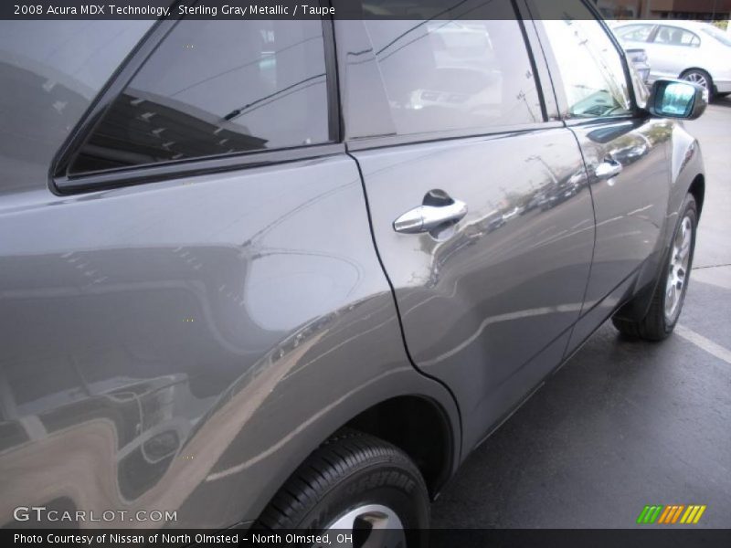 Sterling Gray Metallic / Taupe 2008 Acura MDX Technology