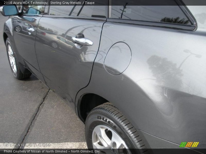 Sterling Gray Metallic / Taupe 2008 Acura MDX Technology