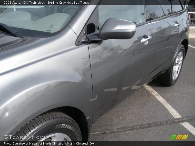 Sterling Gray Metallic / Taupe 2008 Acura MDX Technology