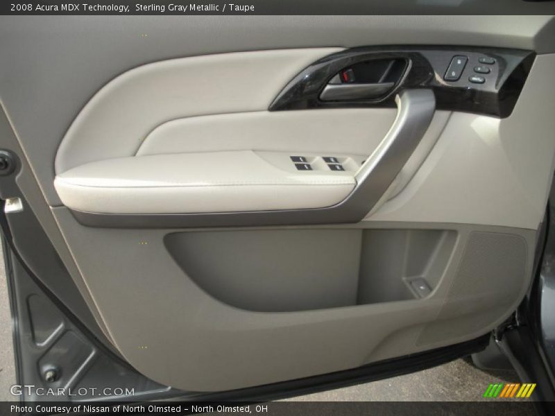 Sterling Gray Metallic / Taupe 2008 Acura MDX Technology