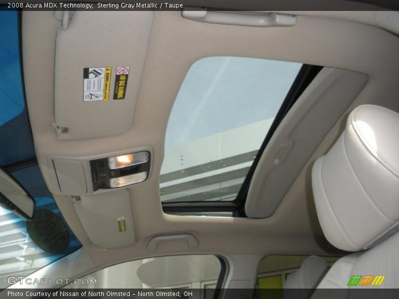 Sterling Gray Metallic / Taupe 2008 Acura MDX Technology