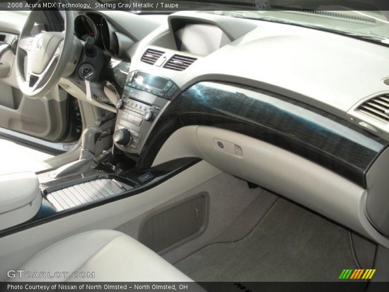 Sterling Gray Metallic / Taupe 2008 Acura MDX Technology