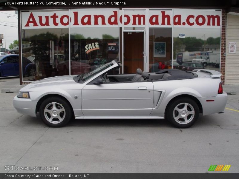 Silver Metallic / Medium Graphite 2004 Ford Mustang V6 Convertible