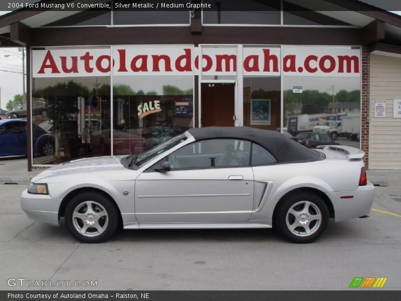 Silver Metallic / Medium Graphite 2004 Ford Mustang V6 Convertible