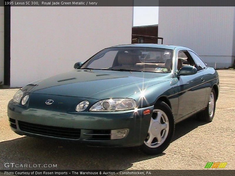 Royal Jade Green Metallic / Ivory 1995 Lexus SC 300
