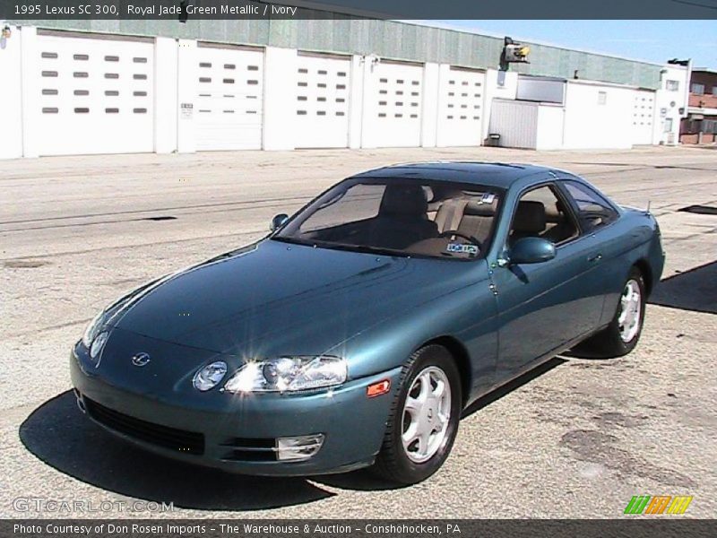Royal Jade Green Metallic / Ivory 1995 Lexus SC 300
