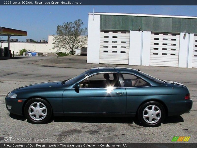 Royal Jade Green Metallic / Ivory 1995 Lexus SC 300