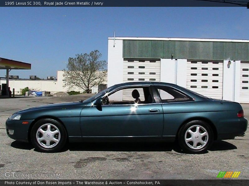 Royal Jade Green Metallic / Ivory 1995 Lexus SC 300