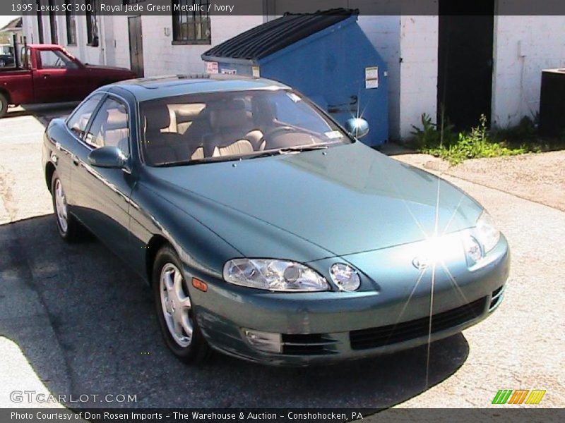 Royal Jade Green Metallic / Ivory 1995 Lexus SC 300