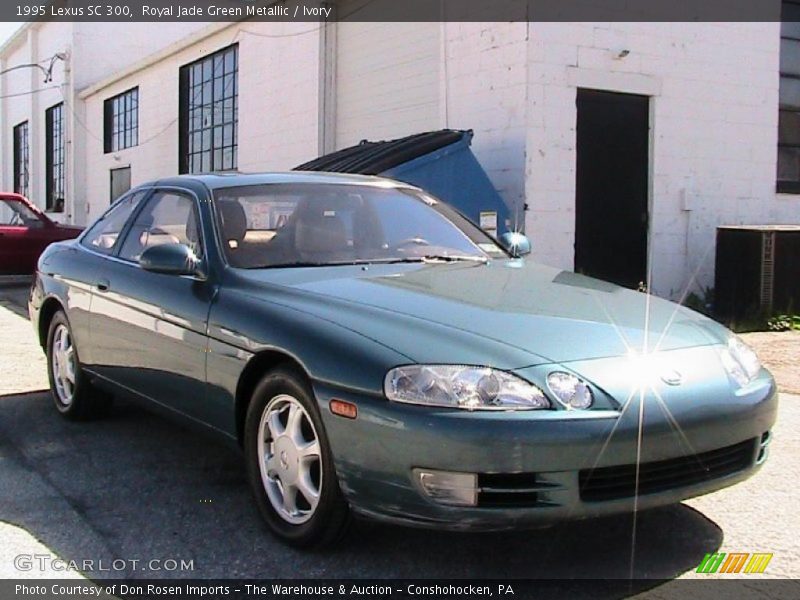 Royal Jade Green Metallic / Ivory 1995 Lexus SC 300