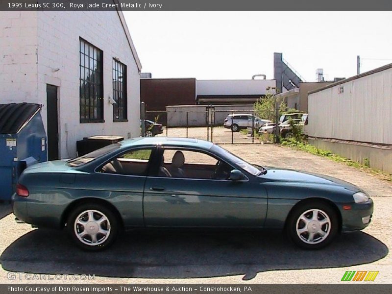 Royal Jade Green Metallic / Ivory 1995 Lexus SC 300