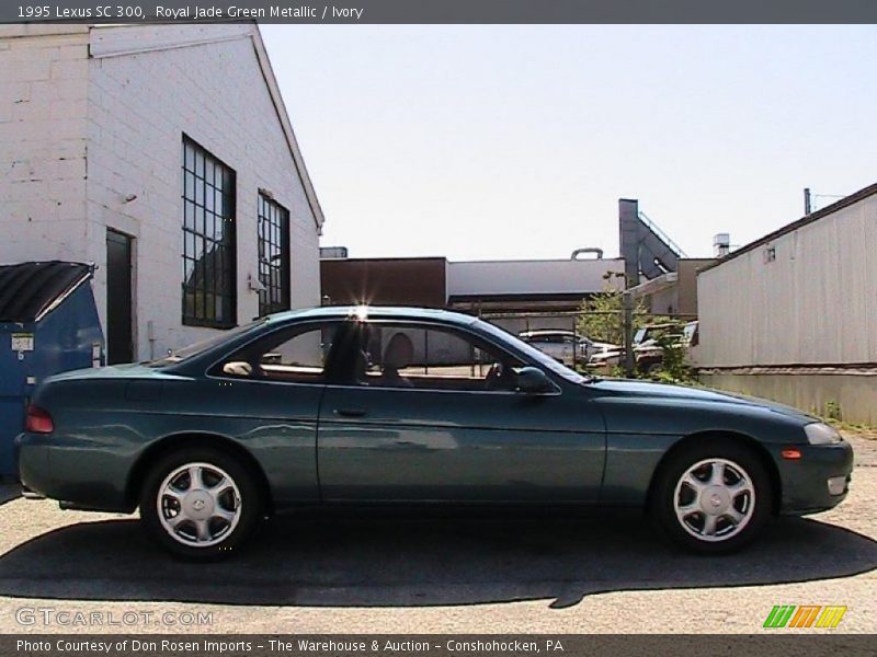 Royal Jade Green Metallic / Ivory 1995 Lexus SC 300