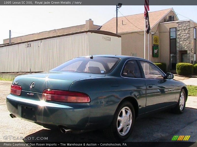 Royal Jade Green Metallic / Ivory 1995 Lexus SC 300