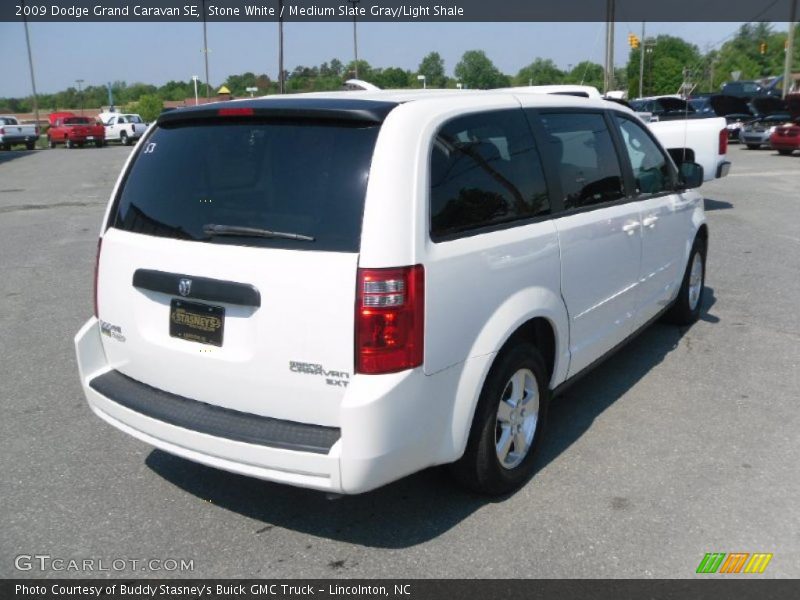 Stone White / Medium Slate Gray/Light Shale 2009 Dodge Grand Caravan SE