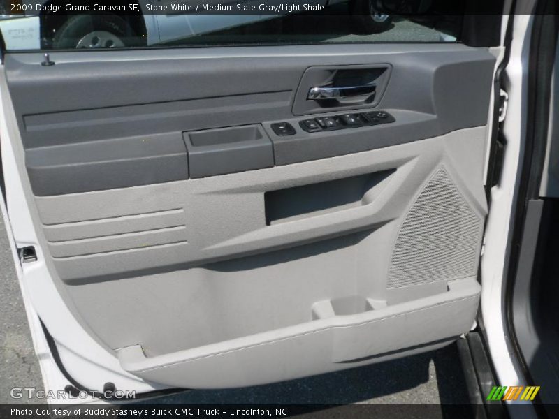 Stone White / Medium Slate Gray/Light Shale 2009 Dodge Grand Caravan SE