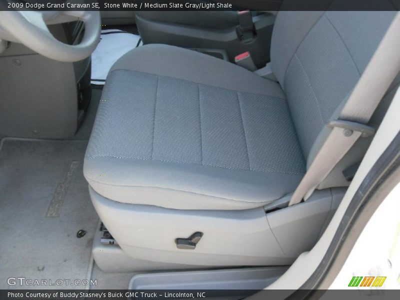 Stone White / Medium Slate Gray/Light Shale 2009 Dodge Grand Caravan SE