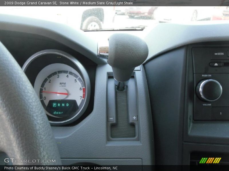 Stone White / Medium Slate Gray/Light Shale 2009 Dodge Grand Caravan SE